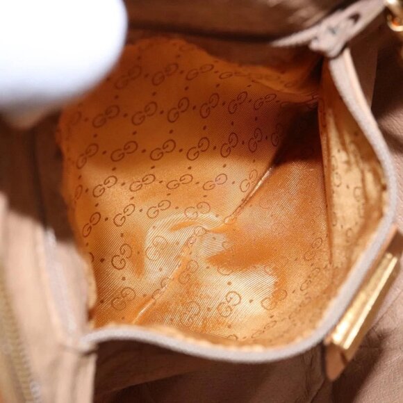 GUCCI Micro GG Supreme Shoulder Bag PVC Beige Gold 007 115 5575 Auth ki5921 - Picture 12 of 16